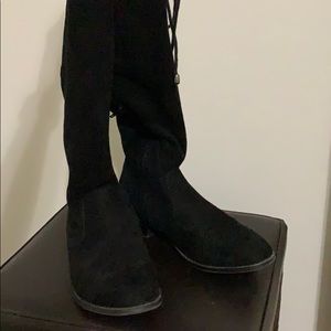 Over the knee flat velvet boots 💕 Worn only once!